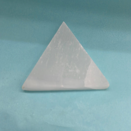 Selenite Block Triangle - 7cm